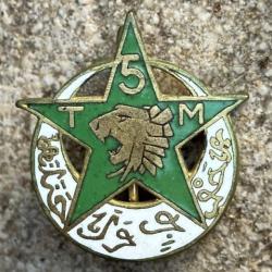 5&deg; Rgt de Tirailleurs Marocains, &eacute;mail, Drago Beranger,R&eacute;duction