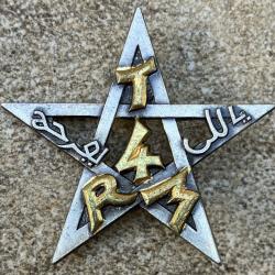 4&deg; R&eacute;giment de Tirailleurs Marocains,dos losang&eacute;