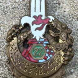 22&deg; R&eacute;giment de Tirailleurs Alg&eacute;riens, dos guilloch&eacute;