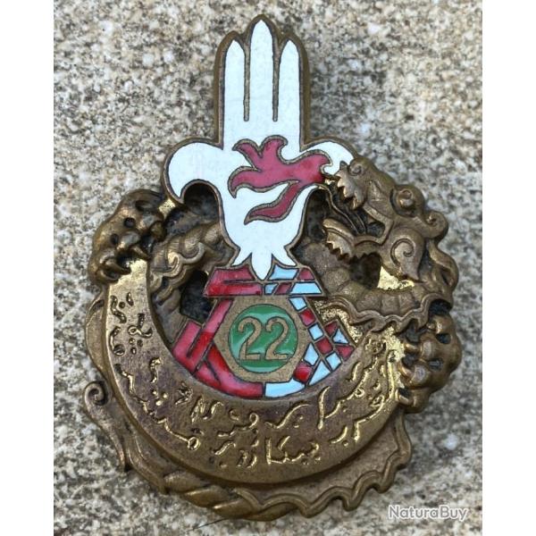 22� R�giment de Tirailleurs Alg�riens, dos guilloch�