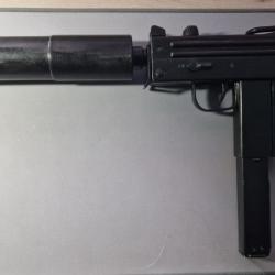 R&eacute;plique Denix Pistolet Mitrailleur INGRAM MAC-11 (USA 1972) + silencieux + chargeur MAC11 type UZI