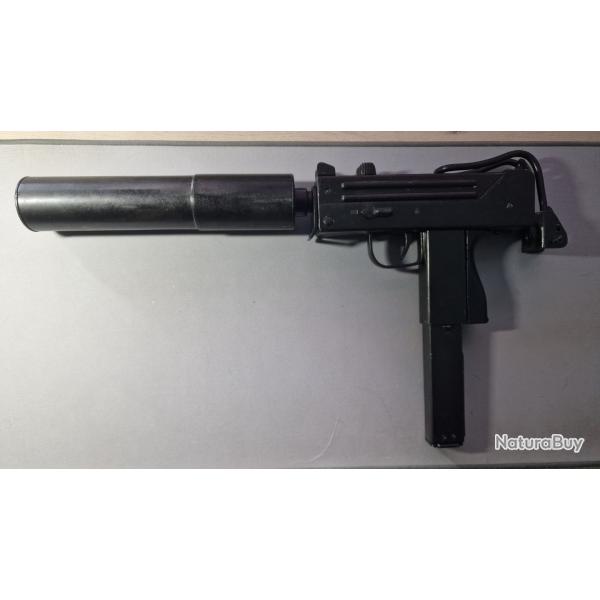 R�plique Denix Pistolet Mitrailleur INGRAM MAC-11 (USA 1972) + silencieux + chargeur MAC11 type UZI
