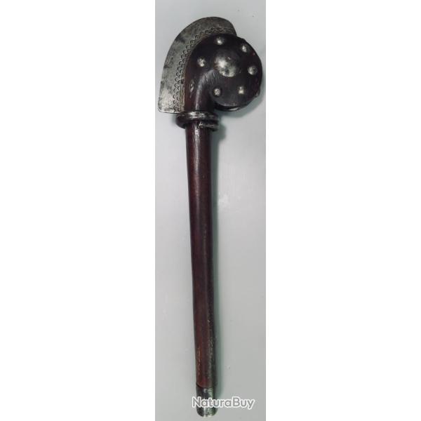 R�CADE ROYALE C�PHALOMORPHE, SCEPTRE D'APPARAT, FON, B�NIN, DAHOMEY, XIX� SI�CLE