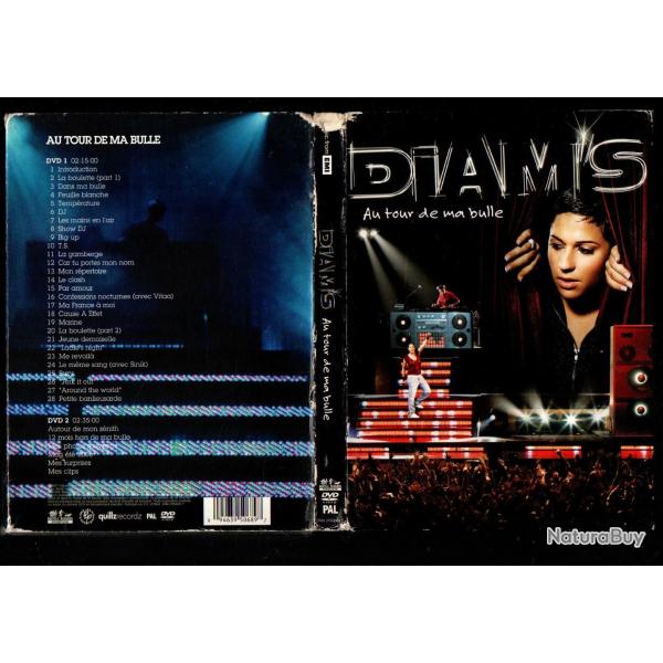 diam's au tour de ma bulle tourn�e concert 2006, double dvd musical ,