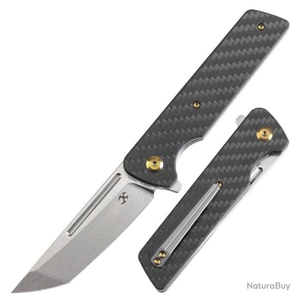 Couteau Kansept Anomaly Lame Acier CPM-S35VN Manche Carbone G10 Liner Lock K2038T6