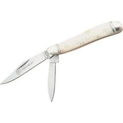 Couteau Pliant Rough Rider Peanut Lame Acier Inoxydable Manche Os Blanc Slip Joint RR112