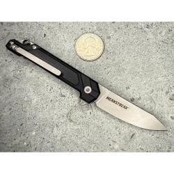 Couteau Pliant Sharps Bros Mini Meanstreak Lame Acier D2 Manche G10 Noir Linerlock Made In USA
