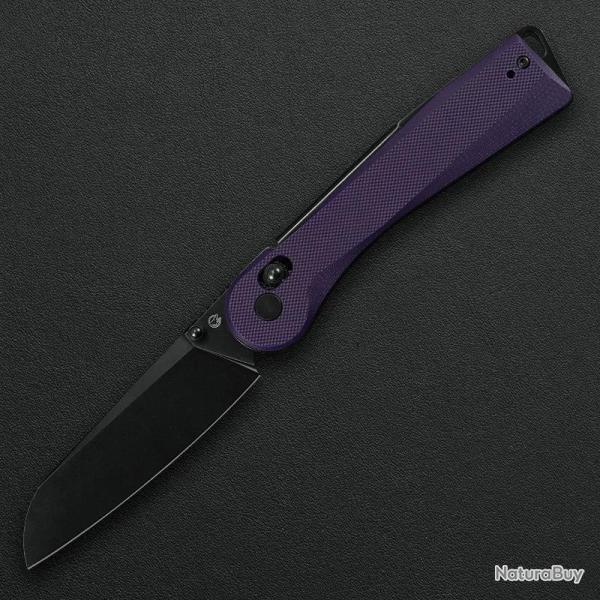 Couteau Pliant Rapax Wisp Lame Acier VG-10 Manche Plaquettes en G10 Violet Crossbar Lock MK0043PLBW