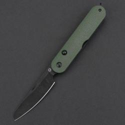 Couteau Pliant Rapax Mimi Lame Acier VG-10 Manche Micarta Vert Button Lock MK0012GN