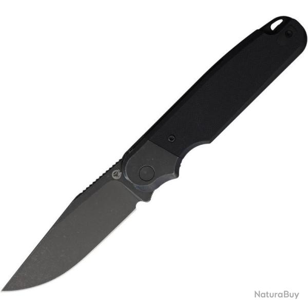 Couteau Rapax Buddy Black Stonewash Lame Acier VG-10 Manche G10 Noir Liner Lock MK003BKBS
