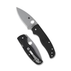 Couteau Spyderco Shaman Lightweight Lame Acier CTS-BD1N Manche FRN Noir Compression Lock SC229PBK