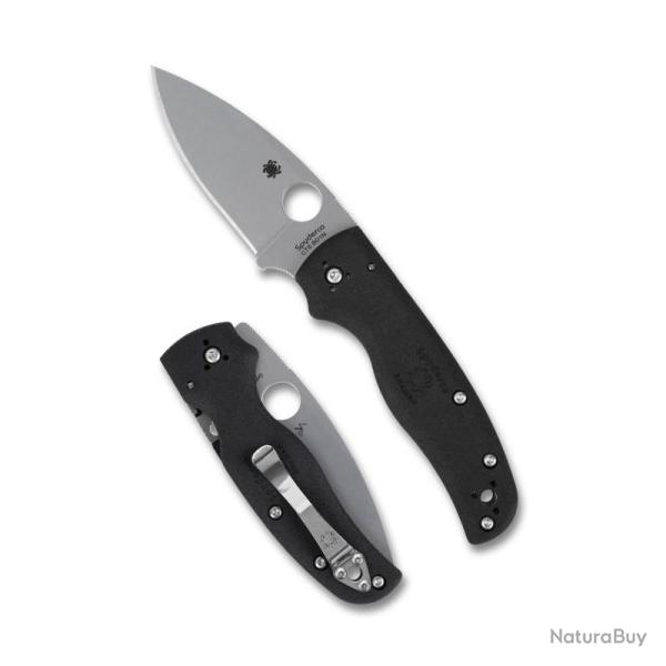 Couteau Spyderco Shaman Lightweight Lame Acier CTS-BD1N Manche FRN Noir Compression Lock SC229PBK