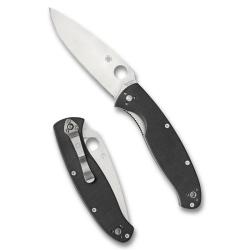 Couteau Spyderco Resilience Lame Acier 8Cr13MoV Manche G10 Noir Liner Lock SC142GP