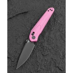 Couteau Bestech Mothus Lame Acier 14C28N Manche G10 Rose Clair Crossbar Lock BTKG67E