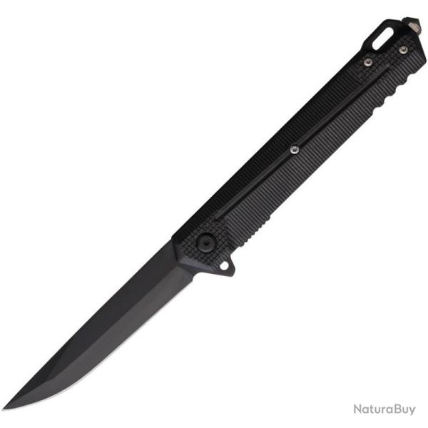 Couteau Pliant S-TEC T27027 Lame Inox Manche ABS Noir Linerlock A/O STT27027BK
