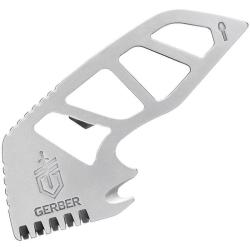 Couteau Fixe Gerber Gutsy Manche Acier Inoxydable finition Stonewash Housse G3368