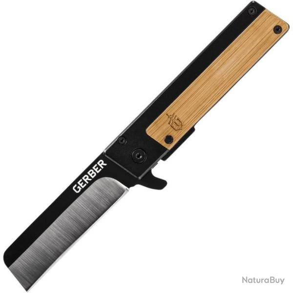 Couteau Pliant Gerber Quadrant Lame Acier 7Cr17MoV Manche Aluminium Noir Bambou Framelock G2009257