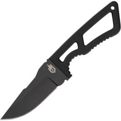 Couteau Fixe Gerber Ghostrike Lame Acier 420HC Manche Caoutchouc Noir Housse USA G2009182