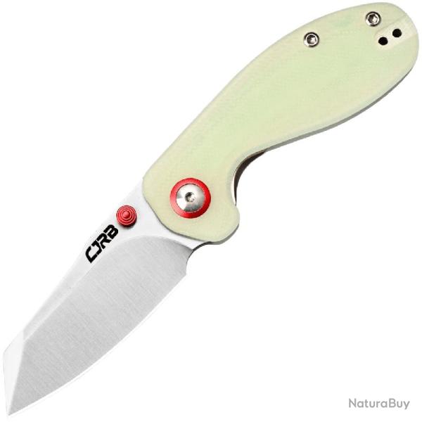 Couteau Pliant CJRB Maileah Lame Acier AR-RPM9 Manche G10 Phosphorescent Vert Linerlock J1918GD