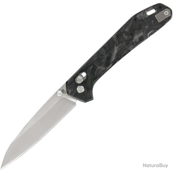 Couteau Pliant Gerber Savvy Lame Acier CPM-20CV Manche Fibre de Carbone Pivot Lock USA G1846