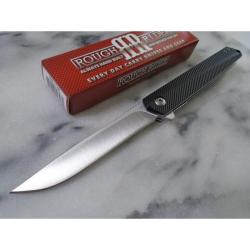 Couteau Rough Rider Slim Scalpel Lame Acier Inoxydable Manche Aluminium Liner Lock RR2746