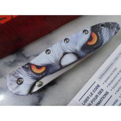Couteau Kershaw Leek Angry Hawk Lame Acier 14C28N Manche Aluminium Liner Lock USA KS1660HAWK