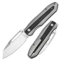 Couteau Kansept Thunderhead Lame Acier CPM-S35VN Manche Titane Carbone Liner Lock K1106A2
