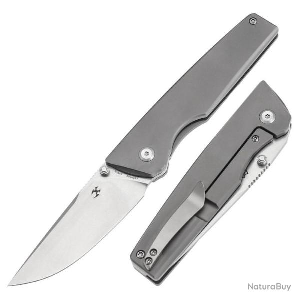 Couteau Kansept Chimera Lame Acier CPM-S35VN Manche Titane Stonewash Frame Lock K1096A2