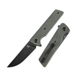Couteau Tenable Anomaly Lame Acier Nitro-V Manche Micarta Vert Liner Lock T2038A2