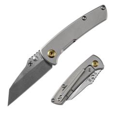 Couteau Kansept Little Main Street Lame Acier CPM S35VN Manche Titane Gris Frame Lock K2015A1