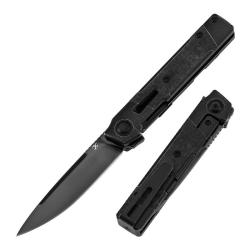 Couteau Kansept Kitpu Lame Acier CPM-20CV Manche Titane Carbone Shred Frame Lock K2123A4