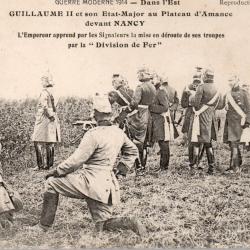 Carte postale ancienne - Guerre 1914 - Guillaume II et son &eacute;tat-major -N&deg;8759