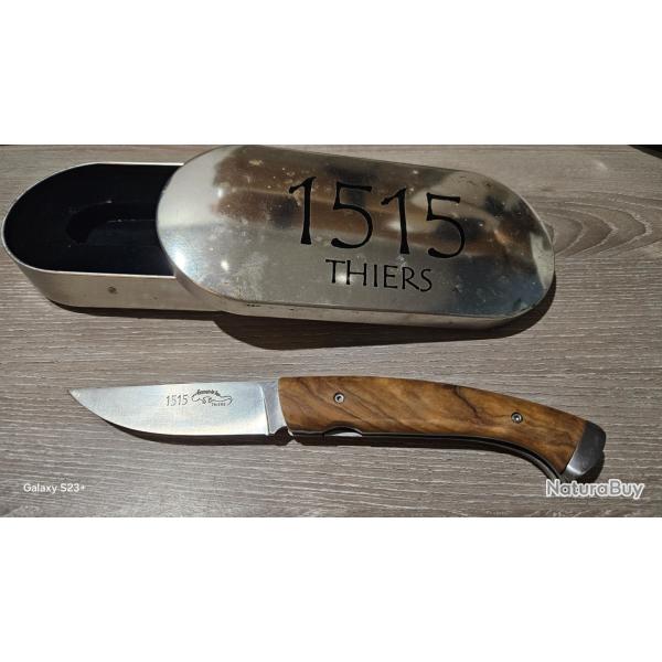 Couteau d'artisanat 1515 Manu Laplace - Manche Bois de Cade - Bo�te d'origine