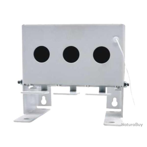 Support m�tallique type Biathlon 3 trous pour tir � plombs
