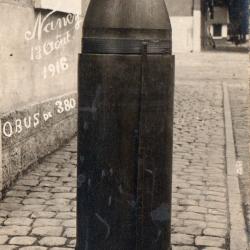 Carte postale obus de 380 Nancy 1916 -N&deg;8764