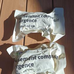 Lot de deux pansements compressifs 10cm