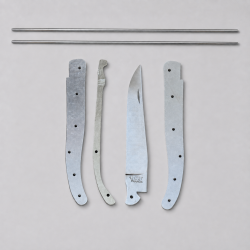 Couteau &agrave; fabriquer - Laguiole - kit sans plaquettes