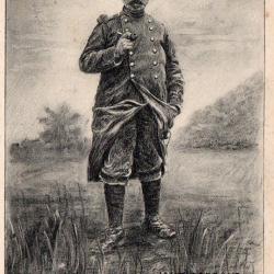 Carte Postale Ancienne - Un Poilu -N&deg;8766
