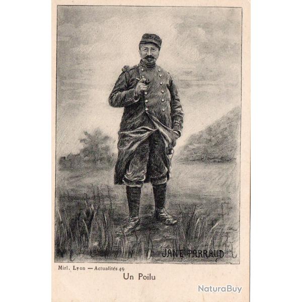 Carte postale "Un Poilu" - Mirl. Lyon - Actualit�s 49 -N�8767