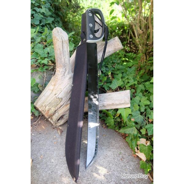 Sabre De Cavalerie Brousse Lame Acier 3Cr13 Manche Abs Etui Nylon Machette Tactical Grosse Garde01