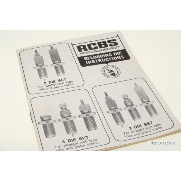 manuel documentation outils RCBS livraison gratuite