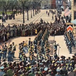 Carte Postale Ancienne - D&eacute;fil&eacute; Militaire -N&deg;8771