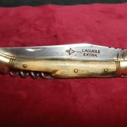 couteau laguiole ancien  1970 - 1980 avec son &eacute;tui