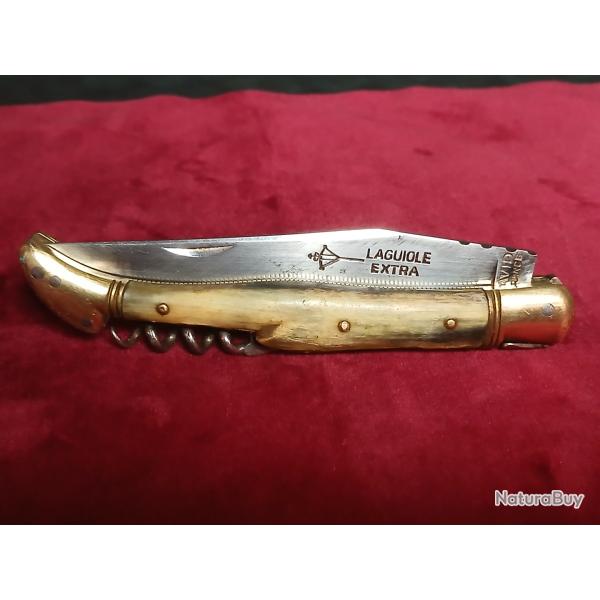 couteau laguiole ancien  1970 - 1980 avec son �tui