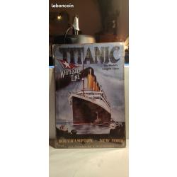 PLAQUE METALLIQUE LE TITANIC