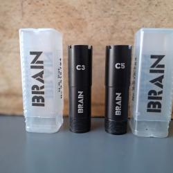 Chokes brain C3  4/10 et C5 8/10 acier pour K80 krieghoff.Bon &Eacute;tat avec marque d'usage