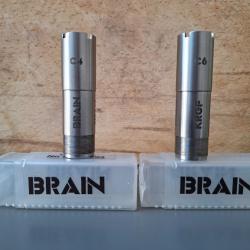 Chokes brain en titane C4 6/10 et C6 10/10 pour k80 krieghoff. Bon &eacute;tat.