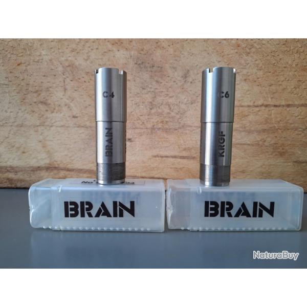 Chokes brain en titane C4 6/10 et C6 10/10 pour k80 krieghoff. Bon �tat.