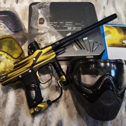 lot complet PAINTBALL lanceur planet eclipse etek ego + canon + masque sly profit + accessoires