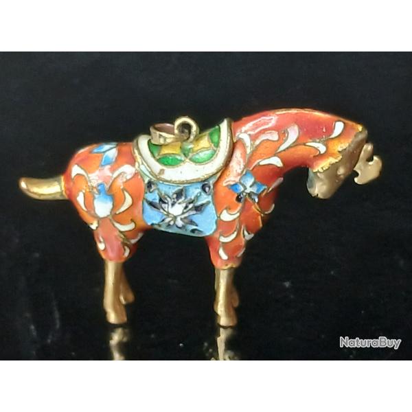Pendentif en �mail cloisonn� chinois 1970 / 80